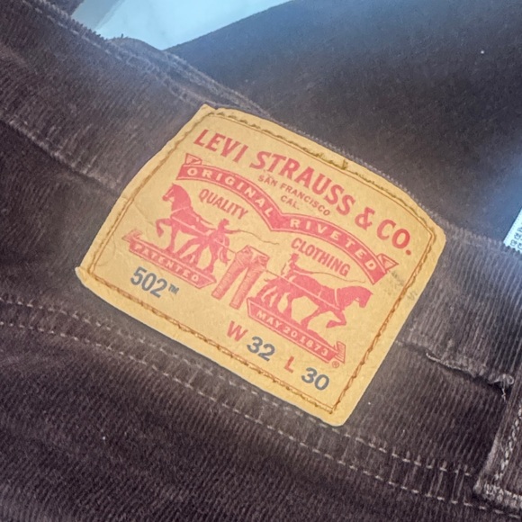 Levi's Dark Brown Corduroy Pants - Picture 2 of 9
